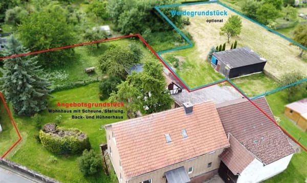 Immobilie in Scheden - 1-2 Familien Bauernhaus mit Scheune, Stallungen und optionalem Weideland in Scheden, Meensen  - Bild 0