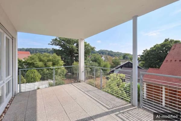 Immobilie in Weil im Schönbuch - Großzügige 2,5-Zimmer-Wohnung mit sonnigem Südbalkon und Blick ins Grüne - Bild 2
