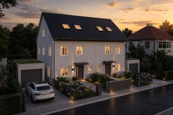 Immobilie in Pliening - +++ SENSATIONELLER NEUBAU-FESTPREIS IM MÜNCHNER OSTEN – BEGEHRTE DHH VERFÜGBAR +++ - Bild 1
