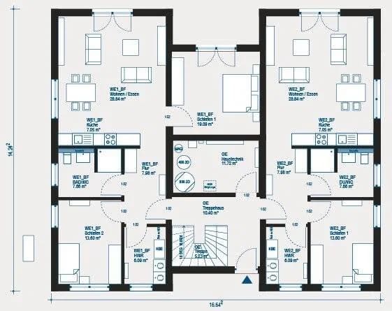 Immobilie in Fredersdorf-Vogelsdorf - Modernes Zweifamilienhaus mit individueller Gestaltung auf zwei Ebenen - Bild 2