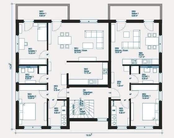 Immobilie in Fredersdorf-Vogelsdorf - Modernes Zweifamilienhaus mit individueller Gestaltung auf zwei Ebenen - Bild 3