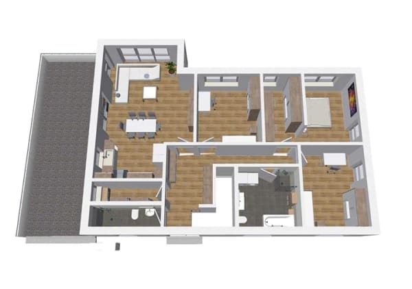 Immobilie in Erlabrunn - NEUBAUPROJEKT 200 m² Haus mit Einliegerwohnung inkl. 700 m² Grundstück & Doppelgarage - Bild 2