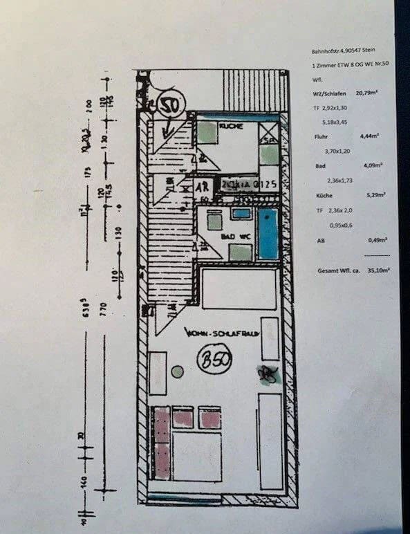 Immobilie in Stein - Verkauf 1-Zimmer-Wohnung vermietet - Bild 0