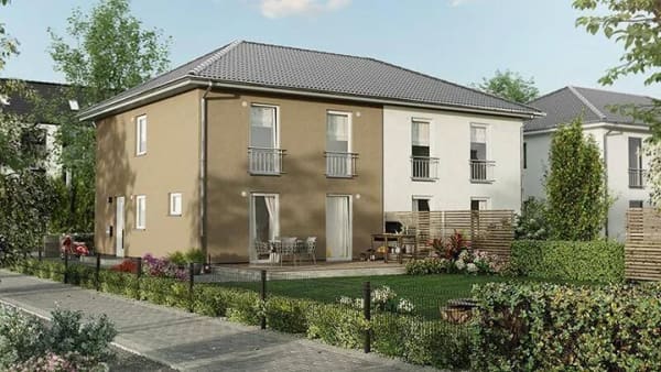 Immobilie in Schornsheim - "Gemeinsam baut hier jeder seine individelle Doppelhaushälfte: Perfekt für die junge Familie - Alles drin was du brauchst." - Bild 1