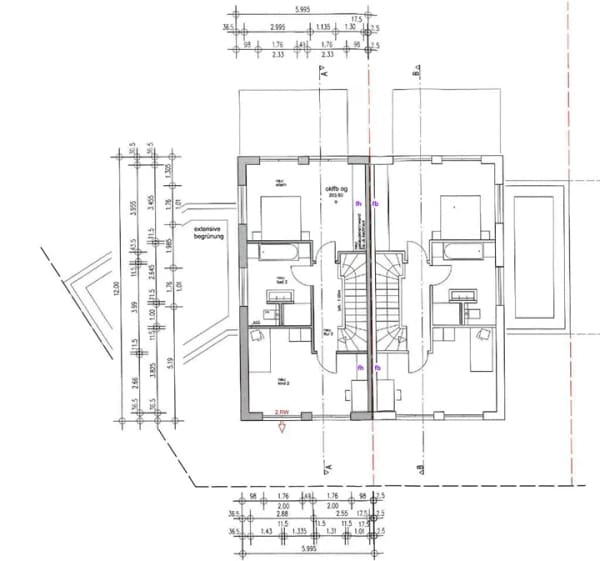 Immobilie in Neunkirchen-Seelscheid - Ausbauhaus DHH KfW 40 QNG, 163 m² Wfl., Eigenleistung möglich - Bild 3