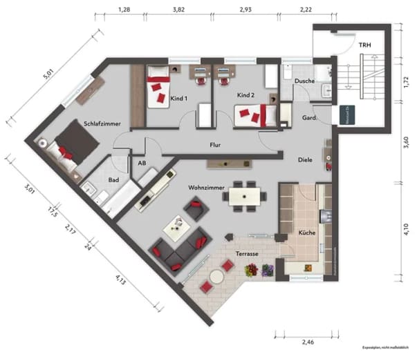 Immobilie in Glinde - Renovierungsbedürftige 4-Zimmer-Wohnung mit Balkon und Tiefgarage in Glinde - Wentzel Dr. - Bild 1
