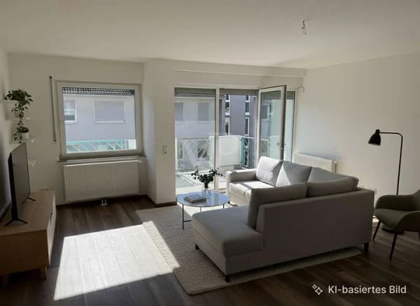 Immobilie in Alsbach-Hähnlein - Helle 2-Zimmer- Wohnung mit Balkon und Tiefgarage, Erstbezug nach Komplettsanierung - Bild 1