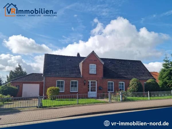 Immobilie in Schwabstedt - Charmantes Klinkerhaus mit besonderem Außenbereich und Weitblick - Bild 0