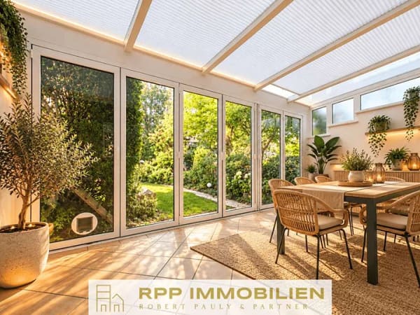 Immobilie in Eching - Familienfreundliches Reihenmittelhaus mit Garten und Wintergarten - Bild 1