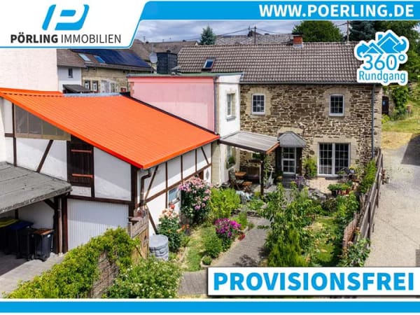 Immobilie in Kirchwald - Eifel-Cottage mit Stil - Charmantes Bruchsteinhaus mit geschütztem Garten u. Garage – PROVISIONSFREI - Bild 0