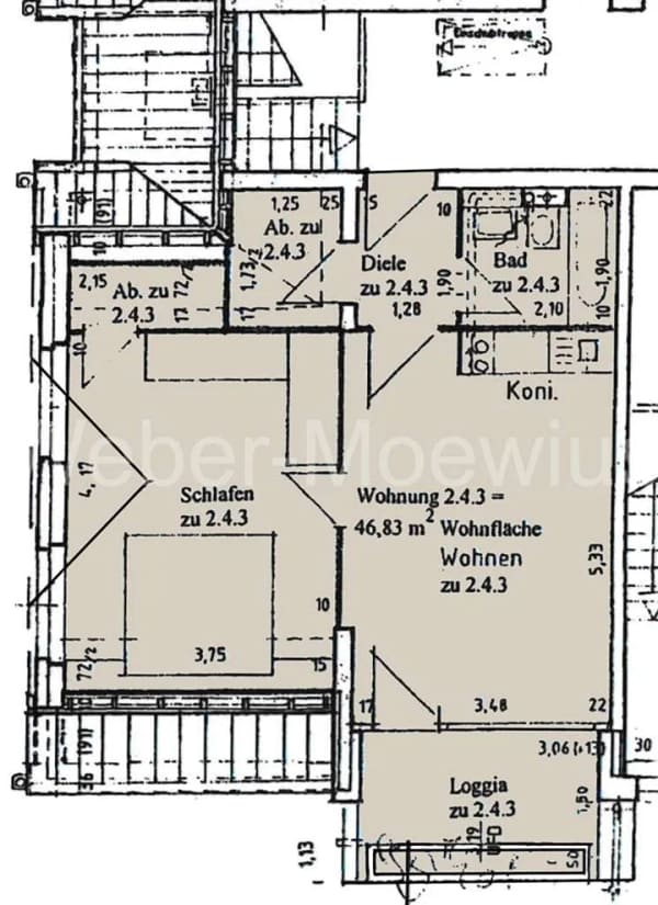 Immobilie in Alfter - Kapitalanlage: 2-Zimmer-Wohnung mit Loggia + PKW-Stellplatz / unbefristet vermietet seit Juni 2022 - Bild 2