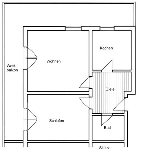 Immobilie in Regensburg - EI 6791 Schöne und ruhige 2-Zimmer-Eigentumswohnung mit großem Westbalkon - Bild 4