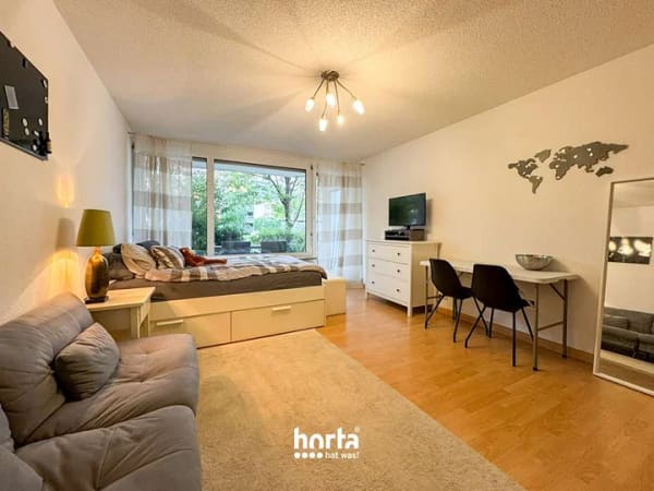 Immobilie in Konstanz - Gemütliche 1-Zimmer-Wohnung im EG mit Doppelparker-Stellplatz in KN-Petershausen - Bild 1