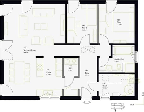 Immobilie in Bindlach - Ihr Wunsch-Bungalow mit 103 m² - Bild 1