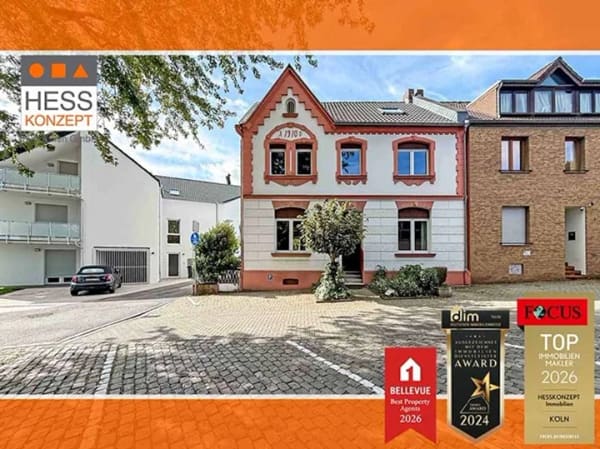 Immobilie in Pulheim - MODERIERTER PROFI-FILM: Tolles Altbau-Eckhaus von 1907 mit Garten & Parkmöglichkeit - Bild 0