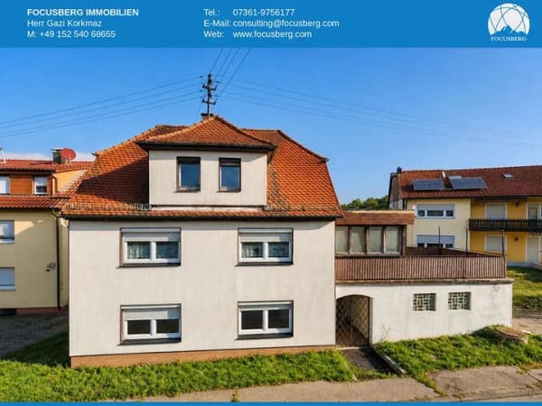 Immobilie in Aalen - EINFAMILIENHAUS MIT POTENZIAL, NEUER PELLETHEIZUNG UND 17 M² DACHTERRASSE IN AFFALTERRIED - Bild 0