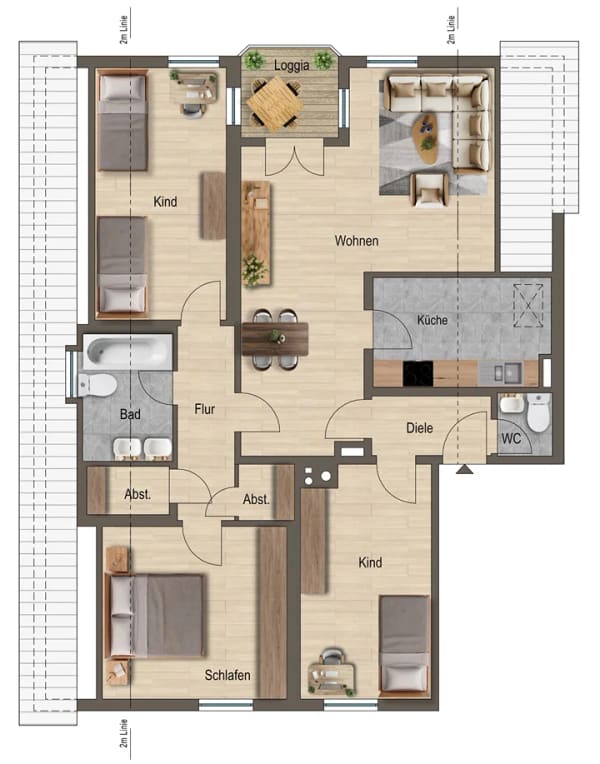 Immobilie in Elsenfeld - vermietete und freundliche 4-Zimmer-Eigentumswohnung mit Balkon - Bild 1