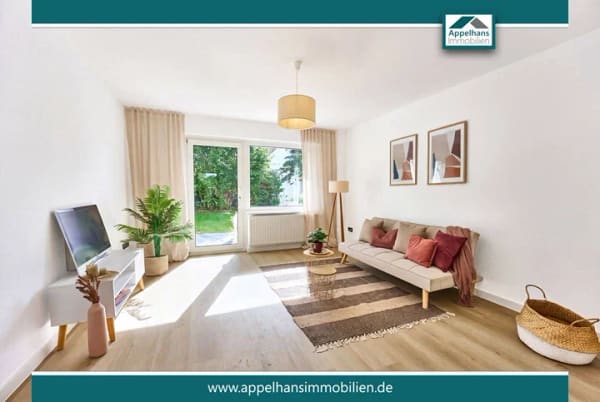 Immobilie in Hilter - Lichtdurchflutete 3-Zimmer Gartenwohnung - Bild 0