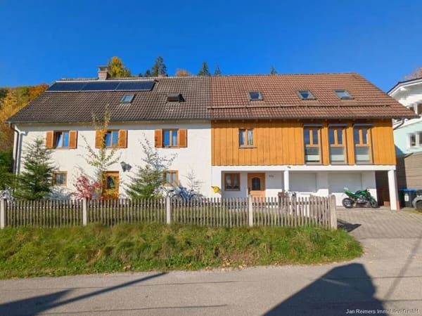Immobilie in Peißenberg - FÜR FAMILIEN: DOPPELHAUS MIT WEITBLICK, IN RUHIGER ORTSRANDLAGE, INKL. BAUGRUND - Bild 1