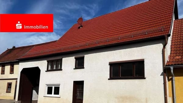 Immobilie in Nesse-Apfelstädt - Modernisierungsbedürftiges Einfamilienhaus mit Garten, Nebengelass und Garage - Bild 0